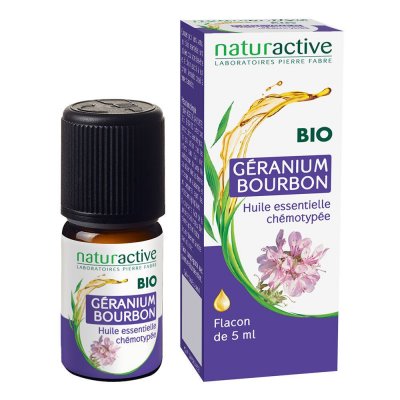 NATURACTIVE Huile Essentielle G&eacute;ranium Bourbon  - Le Flacon De 5ml