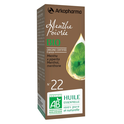 ARKO ESSENTIEL Huile essentielle menthe poivr&eacute;e bio 10ml