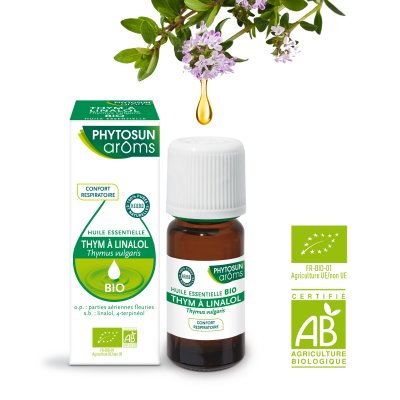 PHYTOSUN AROMS Huile Essentielle Thym Linalolbio Aroms 5 ml 