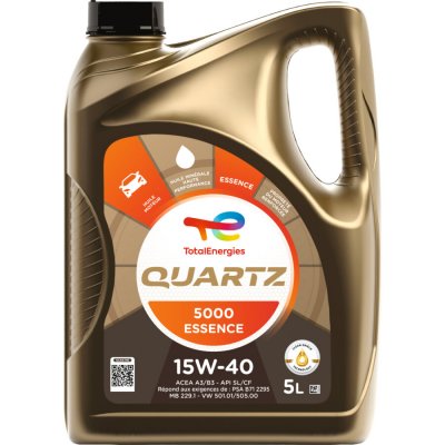 TOTAL ENERGIES Huile Moteur 5000 E 15w40 5l Total - La Bouteille De 5l