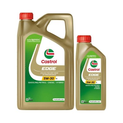 Huile Moteur Castrol Edge Titanium 5w30 Ll Essence Et Diesel 5 L + 1 L