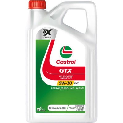 CASTROL Huile Moteur  Gtx 5w-30 Rn17 Essence Et Diesel 5 L
