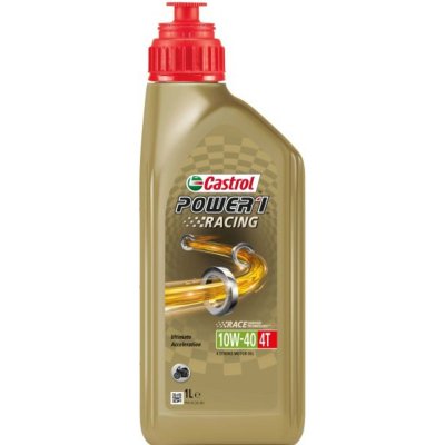CASTROL Huile moteur synth&eacute;tique power 1 racing 4T 10W-40 - 1 l - 