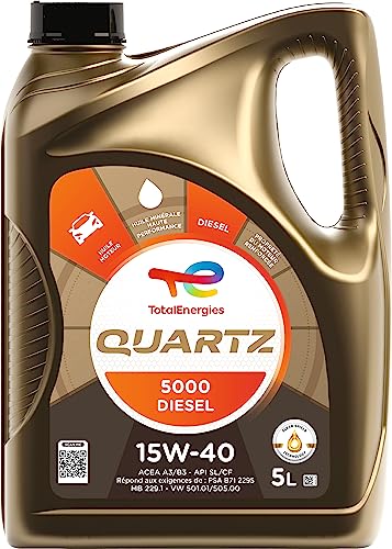 TOTAL ENERGIES Huile Moteur Total Quartz 5000 15w40 Diesel 5 L