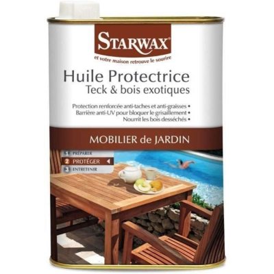 STARWAX Huile protectrice - teck, bois exotique - 500 mL