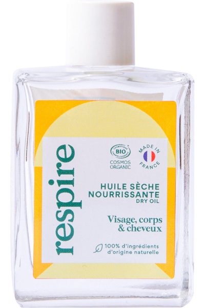 RESPIRE Huile s&egrave;che nutritionnelle bio et v&eacute;g&eacute;talienne  50ml
