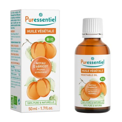 PURESSENTIEL Huile V&eacute;g&eacute;tale Noyau D'abricot Bio  - Le Flacon De 50ml