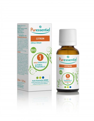PURESSENTIEL Huiles Essentielles Citron Bio  - Le Flacon De 30ml