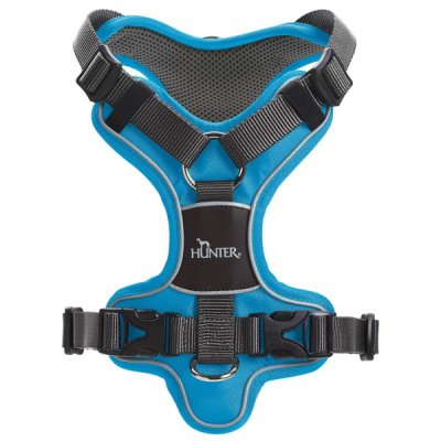 HUNTER  Divo Harnais pour Chien Bleu Clair/Gris Taille S