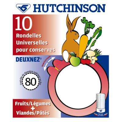 HUTCHINSON  Sachet de 10 rondelles Universelles - Easy - Diam&egrave;tre 70 mm