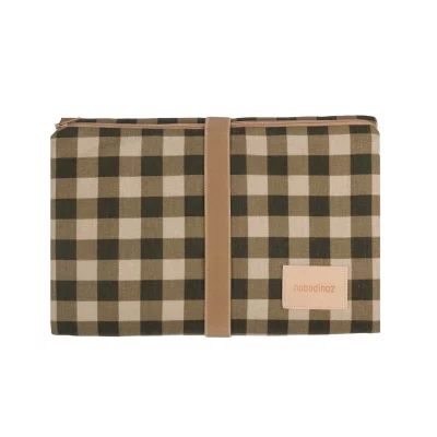 NOBODINOZ Hyde park waterproof changing pad 50x70  green checks