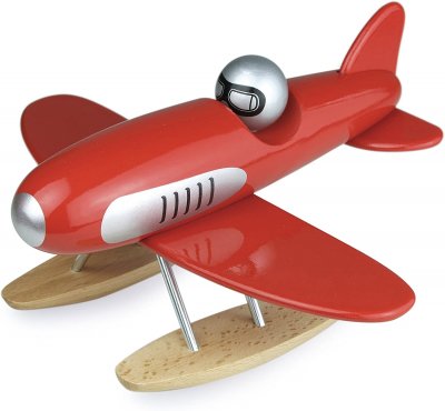 VILAC Hydravion en bois rouge 