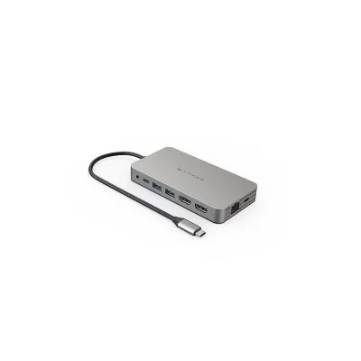 HYPER  Station d'accueil de voyage Drive Dual HDMI 10 en 1 pour MacBook