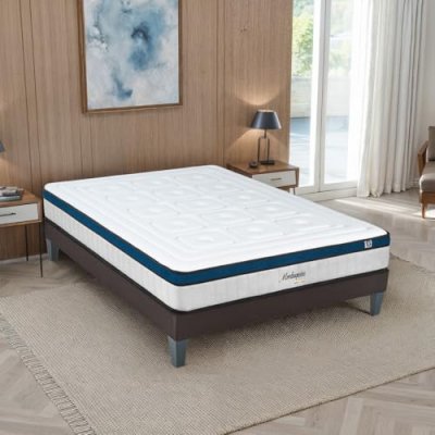  Hypsom matelas montesquieu 140x190 cm ressorts ensach&eacute;s & m&eacute;moire de forme soutien ferme 3MA180.1419 