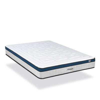 HYPSOM  matelas montesquieu 180x200 cm ressorts ensach&eacute;s & m&eacute;moire de forme soutien ferme 3MA180.1820 