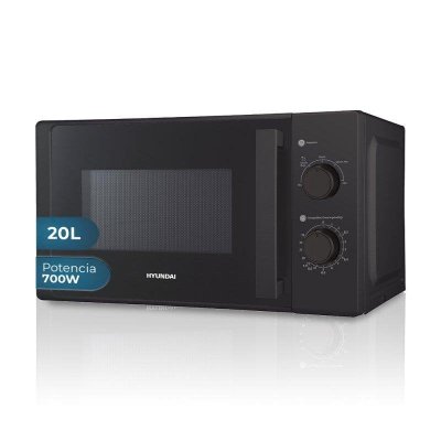 HYUNDAI  HMW2700N Micro-ondes 700W Cristal noir 20L - Neuf