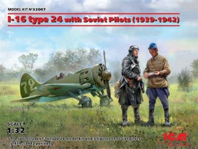  I-16 Type 24 With Soviet Pilots(1939-42) Limited- 1:32e - Icm