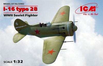  I-16 Type 28, Wwii Soviet Fighter - 1:32e - Icm