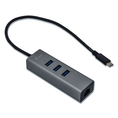 I TEC i-tec - USB-C M&eacute;tal 3-Port USB HUB avec Gigabit Ethernet 