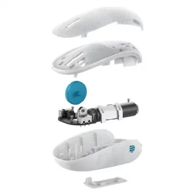MICROSOFT I38-00015 bluetooth 1000dpi 4 boutons ocean plastic rat&oacute;n blanc bleu