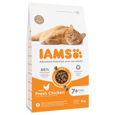 IAMS  Advanced Nutrition Senior poulet pour chat - 2 x 3 kg