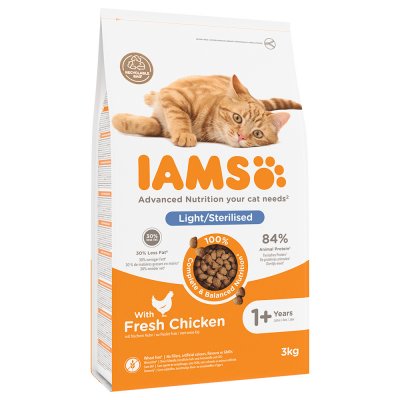 IAMS  for Vitality - Adult Sterilised Poulet pour Chat 2 x 3 kg