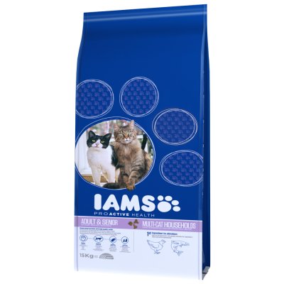 IAMS  Pro Active Health Adult Multi-Cat Household - lot % : 2 x 15 kg