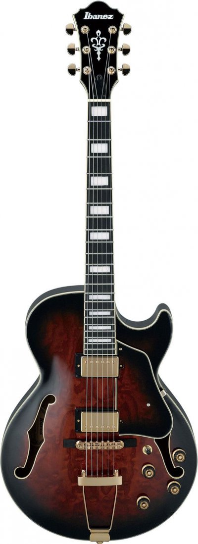 IBANEZ  Ag95qa-Dbs - Dark Brown Sunburst - Guitare &Eacute;lectrique