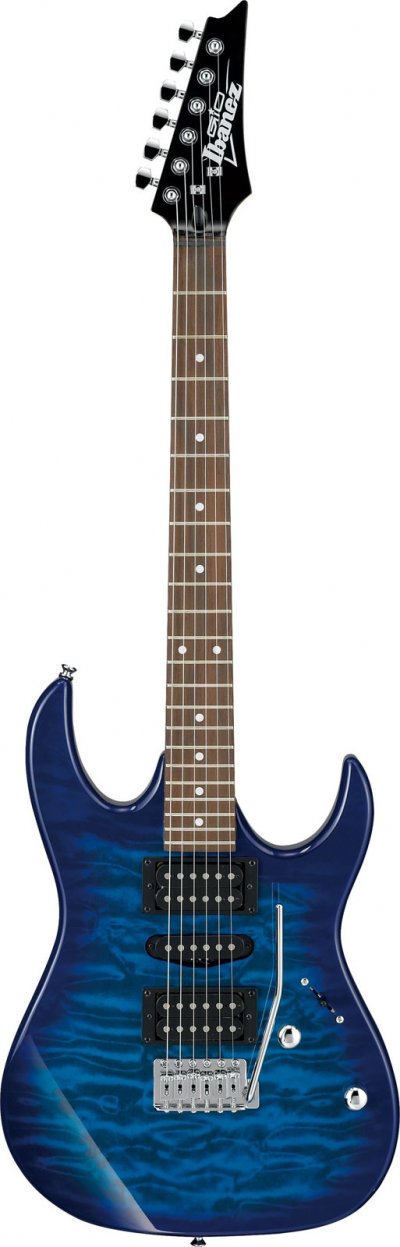 IBANEZ  Grx70qa-Tbb - Transparent Blue Burst - Guitare &Eacute;lectrique