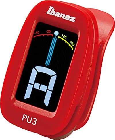 IBANEZ  Pu3-Rd - Accordeur Chromatique &Agrave; Pince - Rouge