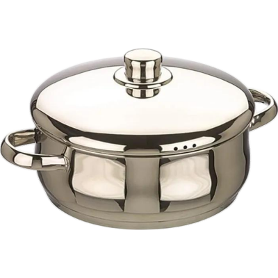 IBILI  662026 Oslo Faitout Bomb&eacute; avec couvercle Inox 26 cm