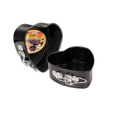 IBILI  824511 Moule Coeur Demontable, Acier, Noir, 11 x 11 x 5 cm
