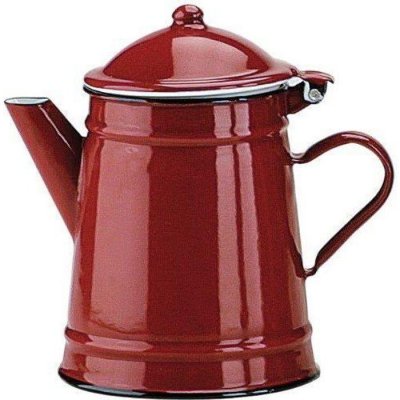 IBILI  910210 Cafeti&egrave;re Conique en acier &eacute;maill&eacute; vitrifi&eacute; Rouge 1 l