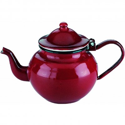 IBILI  910350 Th&eacute;i&egrave;re en acier &eacute;maill&eacute; vitifi&eacute;e Rouge 0,5 l