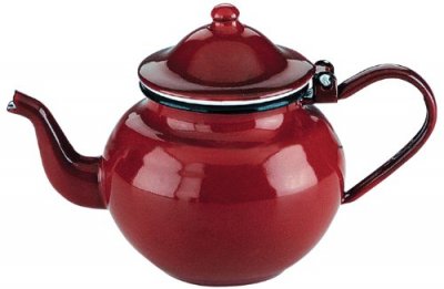 IBILI  910370 Th&eacute;i&egrave;re en acier &eacute;maill&eacute; vitifi&eacute;e Rouge 0,75 l