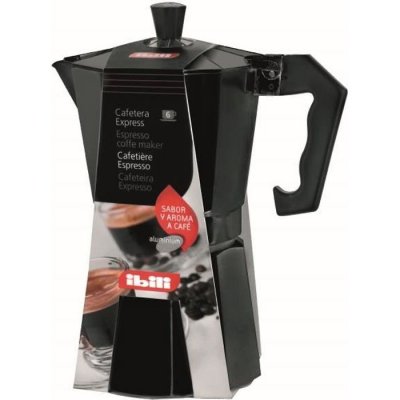 IBILI  - Cafeti&egrave;re &agrave; Expresso Bahia Noire, 9&nbsp;Tasses, 450&nbsp;ml, Aluminium