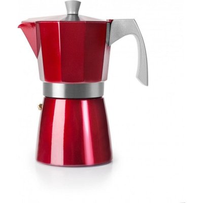 IBILI  - Cafeti&Egrave;re en aluminium &agrave; induction rouge
