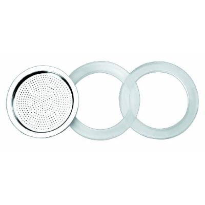IBILI  - Lot De 2&nbsp;Joints en Silicone + 1&nbsp;Filtre pour Cafeti&egrave;re Essential 10&nbsp;Tasses