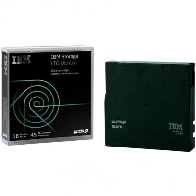 IBM  - LTO Ultrium 9 - 18 To / 45 To - non &eacute;tiquet&eacute; - vert