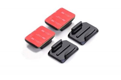 IBROZ  Lot de 2 bases de fixations incurv&eacute;es pour GoPro