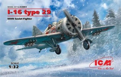 ICM  32003 Kit de Construction I-16 Type 29, WWII Soviet Fighter