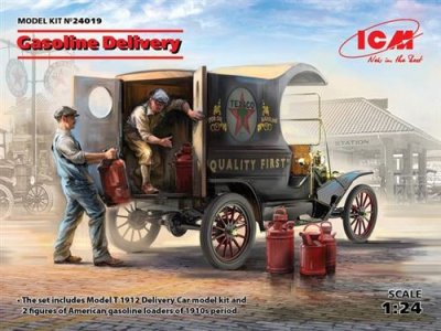 ICM  Livraison d'essence, voiture de livraison mod&egrave;le T 1912 avec 2 fi