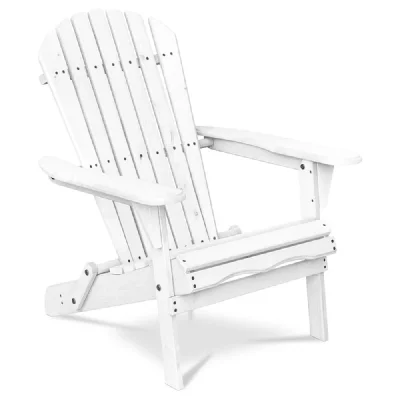 ICONIK INTERIOR  Chaise de jardin Adirondack - Blanc