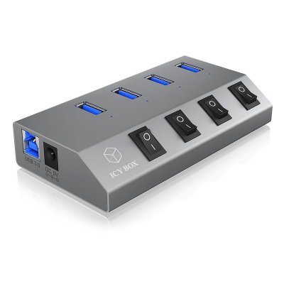 ICY BOX  #60153, IB-HUB1405 Hub USB 3.0