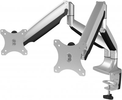 ICY BOX  Dual-Monitorhalterung, IB-MS504-T - Silber