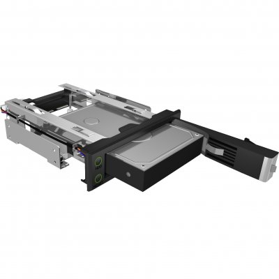 ICY BOX  IB-166SSK-B - Rack de stockage mobile - 3.5"" - noir