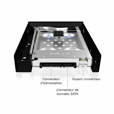 RAIDSONIC ICY BOX IB-2217aStS Rack pour Disque Dur 2,5""/3,5"" SATA Noir
