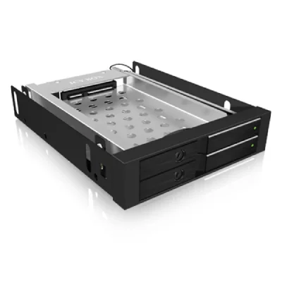 RAIDSONIC TECHNOLOGY ICY BOX IB-2227StS 8,89 cm (3.5"") Panneau de Support Noir