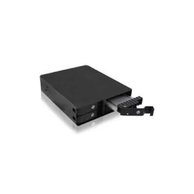 ICY BOX  IB-2240SSK 13,3 cm (5.25"") Plateau de stockage de disques Noir, Cadrage