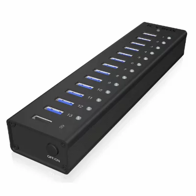ICY BOX  IB-AC6113 USB 3.2 Gen 1 (3.1 Gen 1) Type-B 5000 Mbit/s Noir